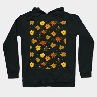 vintage Flower Pattern Hoodie